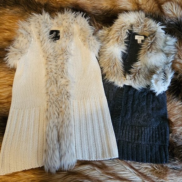 Ann Taylor Loft Bebe Cache Rachel Zoe Vest Cardigan Lot of 4 XXS S M - Picture 3 of 11